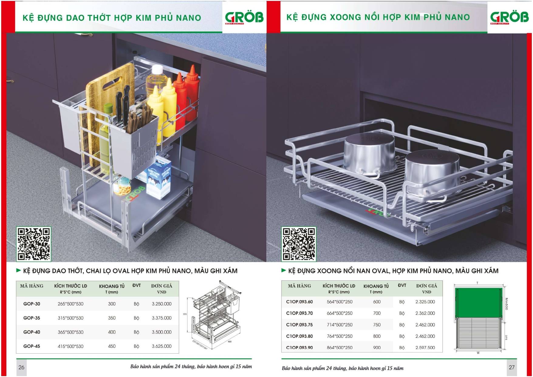 Thiết bị nhà bếp GROB Catalogue và Bảng giá mới nhất /Page 13